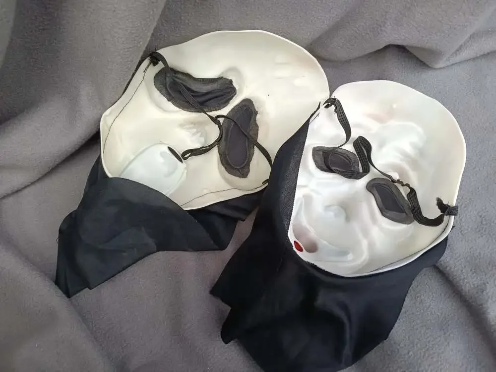 Vtg 90s Easter Unlimited Scream Ghostface Mask & Whassup Parody Mask Lot